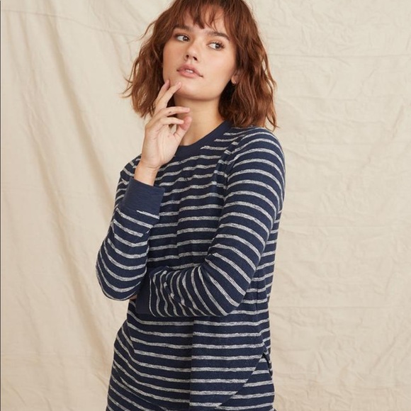 NWT Marine Layer Britton Saddle Crew — Terry — XS - Picture 3 of 4